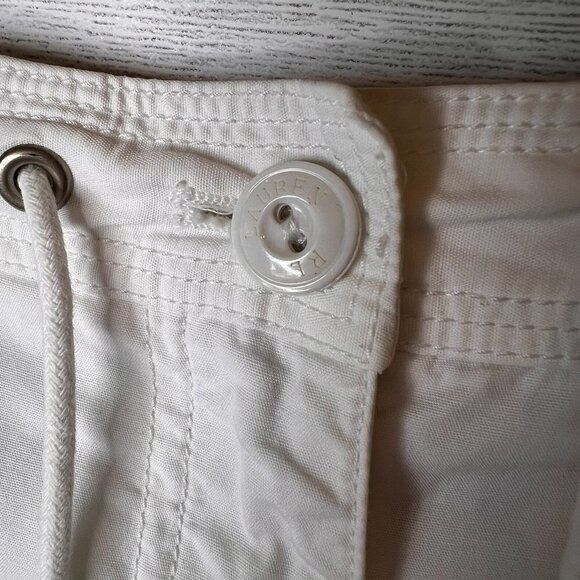 Lauren Ralph Lauren Shorts Size 16 White 100% Cotton US67/RL Marine Supply Co. - Picture 8 of 14